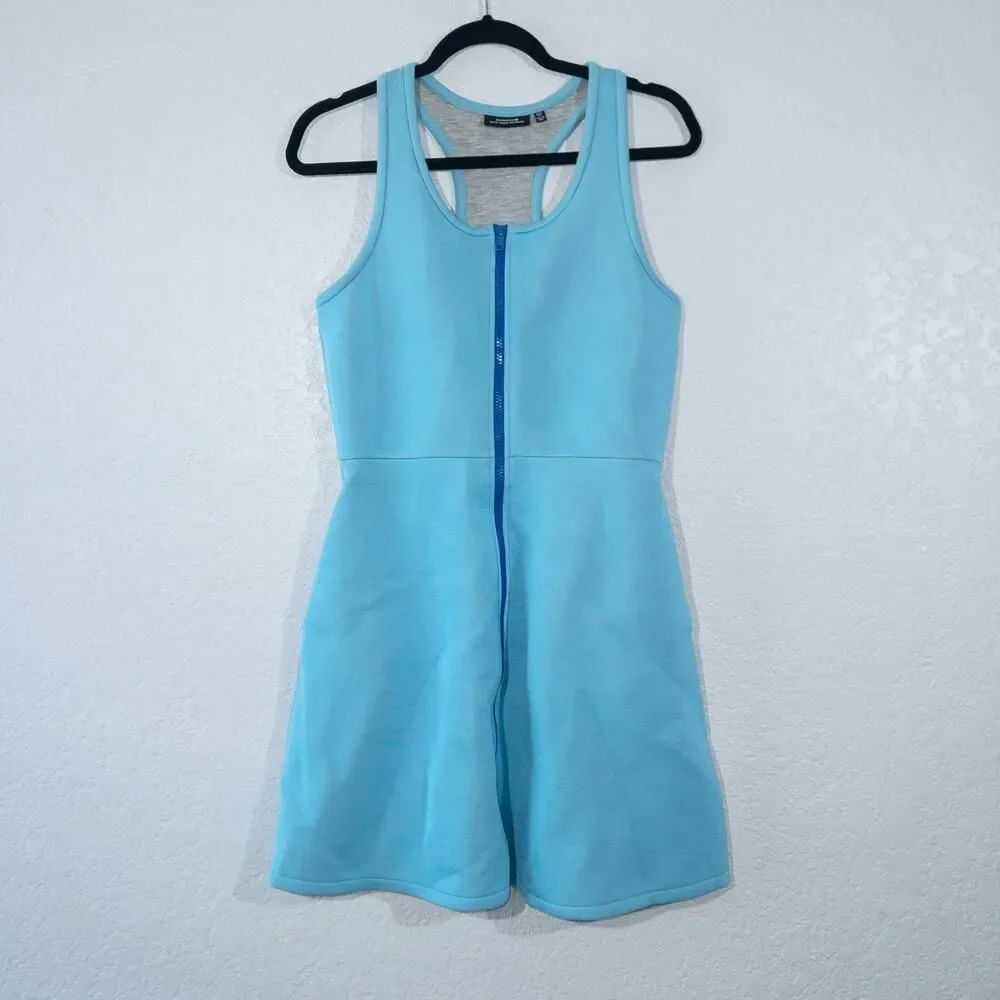 Kate Spade Saturday Blue Zip Scuba Dress Size Medium‎